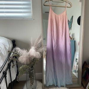 Ombré Pastel Maxi Lounge Dress